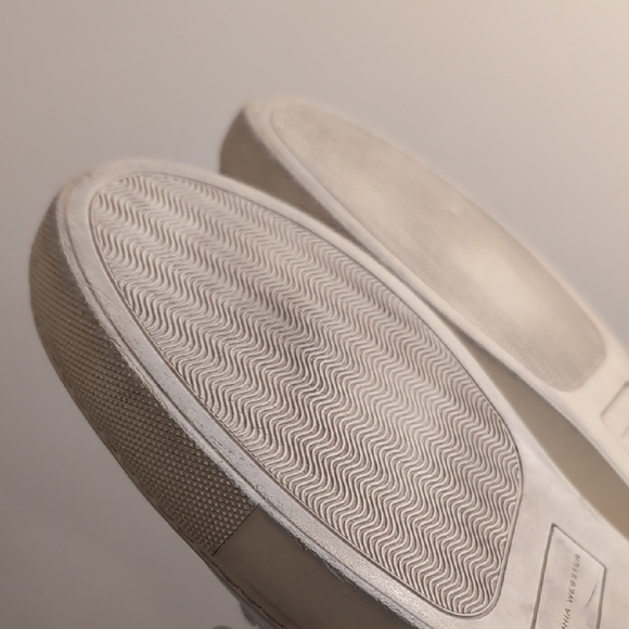 Sophia Webster Leather White Flowers Slip-on Sneakers - Picture 5 of 11